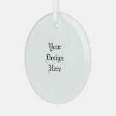 パーソナライズされた ガラスオーナメント (正面左)