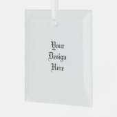 パーソナライズされた ガラスオーナメント (正面左)