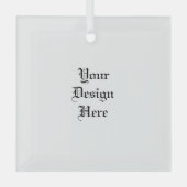 パーソナライズされた ガラスオーナメント (正面)