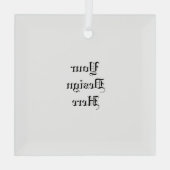 パーソナライズされた ガラスオーナメント (裏面)