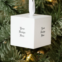 パーソナライズされた キューブオーナメント