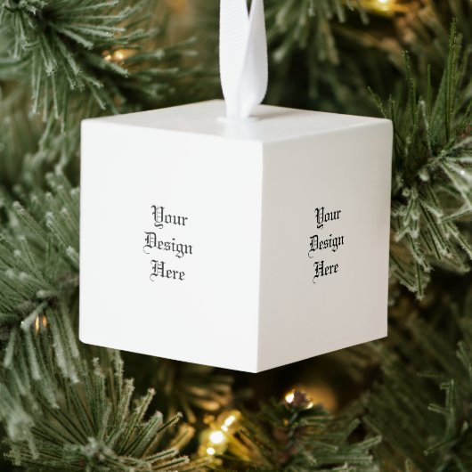 パーソナライズされた キューブオーナメント (ツリー)