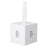 パーソナライズされた キューブオーナメント (正面アングル)