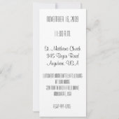 パーソナライズされた《キリスト教》洗礼式や命名式招待状男の赤ちゃん 招待状 (裏面)