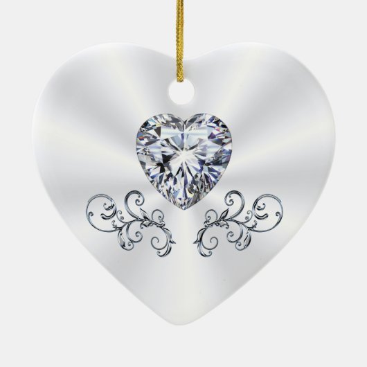 パーソナライズされた,クリスマスオーナメント結婚式の引き出物 セラミックオーナメント (裏面)