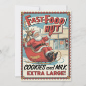 パーソナライズされた コokies ミルク おもしろい ビンテージ シーズンカード (正面)