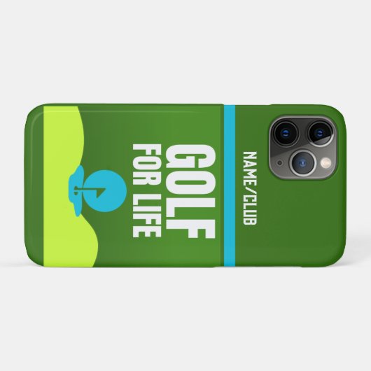 パーソナライズされた「ゴルフfor Life」 iPhoneケース Case-Mate iPhoneケース (裏面(横))