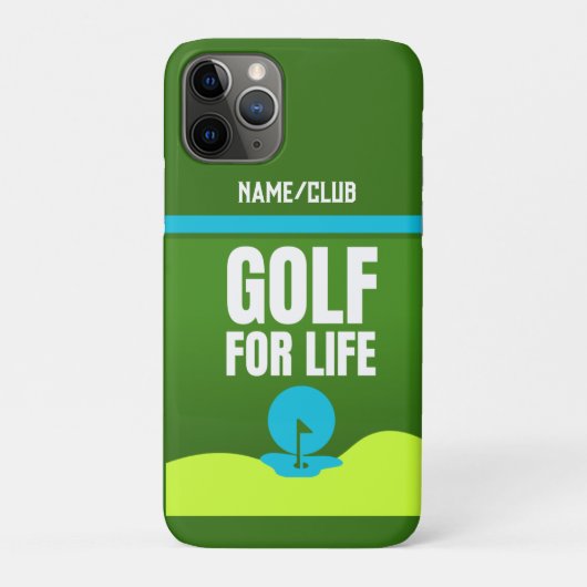 パーソナライズされた「ゴルフfor Life」 iPhoneケース Case-Mate iPhoneケース (裏)