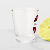 パーソナライズされた ショットグラス (左)