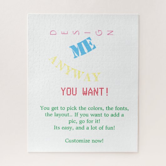 パーソナライズされた ジグソーパズル (縦)