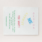 パーソナライズされた ジグソーパズル (横)