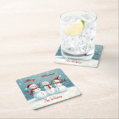 パーソナライズされた スクエアペーパーコースター (インサイチュ)