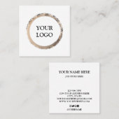 パーソナライズされた  スクエア名刺 (正面/裏面)