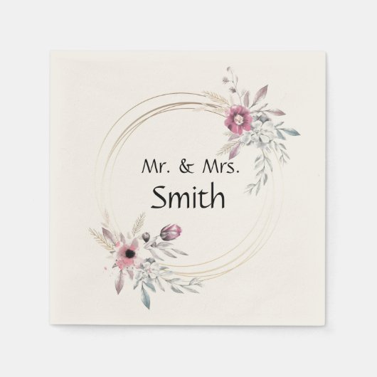 パーソナライズされた スタンダードカクテルナプキン (正面)