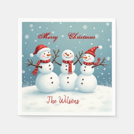 パーソナライズされた スタンダードカクテルナプキン (正面)