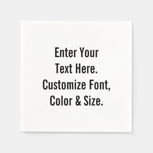 パーソナライズされた スタンダードカクテルナプキン (正面)