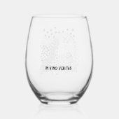 パーソナライズされた ステムなしワイングラス (裏面)