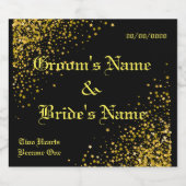 パーソナライズされた スパークリングワインラベル (シングルラベル)