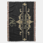 パーソナライズされた スローブランケット (正面縦)