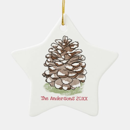 パーソナライズされた セラミックオーナメント (正面)