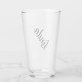 パーソナライズされた タンブラーグラス (裏面)