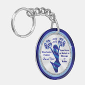 パーソナライズされた,チアリーティングギフトアイディア キーホルダー (正面左)