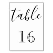 パーソナライズされた テーブルナンバー (裏面)