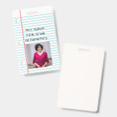 パーソナライズされた バッジ (正面＆裏面)