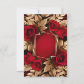 [パーソナライズされた]バラ結婚式招待状 招待状 (裏面)