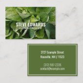 パーソナライズされた「バー葉ダント」（英国/ユーロ） 名刺 (正面/裏面)