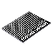 パーソナライズされた[バー]タブ[黒波] ノートブック (左側)