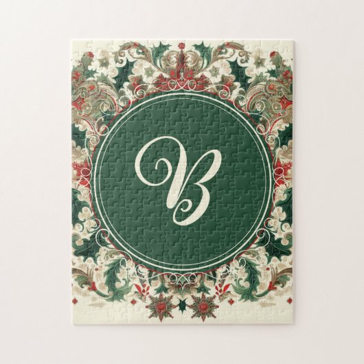 パーソナライズされた/ビクトリアン/ヴィンテージクラシッククリスマス ジグソーパズル (縦)