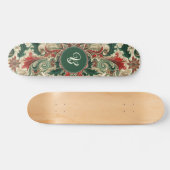 パーソナライズされた/ビクトリアン/ヴィンテージクラシッククリスマス スケートボード (横)