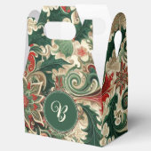 パーソナライズされた/ビクトリアン/ヴィンテージクラシッククリスマス フェイバーボックス (オープン)