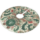 パーソナライズされた/ビクトリアン/ヴィンテージクラシッククリスマス ブラッシュドポリエステルツリースカート (アングル)