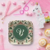 パーソナライズされた/ビクトリアン/ヴィンテージクラシッククリスマス ペーパープレート (パーティー)