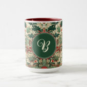 パーソナライズされた/ビクトリアン/ヴィンテージクラシッククリスマス マグカップ (中央)