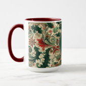 パーソナライズされた/ビクトリアン/ヴィンテージクラシッククリスマス マグカップ (左)