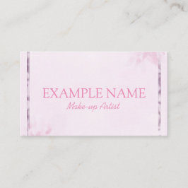 パーソナライズされた「ピンクの葉」（アメリカ） 名刺