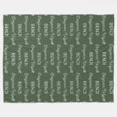 パーソナライズされた フリースブランケット (正面(横))