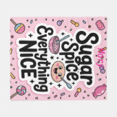 パーソナライズされた フリースブランケット (正面(横))