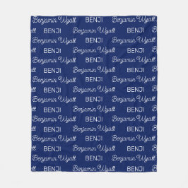 パーソナライズされた フリースブランケット