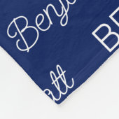 パーソナライズされた フリースブランケット (角)