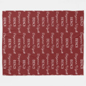 パーソナライズされた フリースブランケット (正面(横))