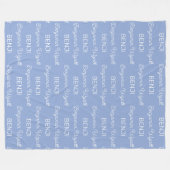 パーソナライズされた フリースブランケット (正面(横))