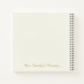 パーソナライズされた&ブメリーリークリスマレシピブック ノートブック (裏面)