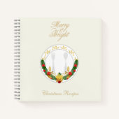 パーソナライズされた&ブメリーリークリスマレシピブック ノートブック (正面)