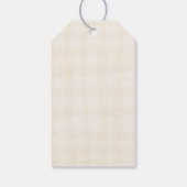 パーソナライズされた ブライダルシャワーのための ラスティック オータム 感謝 ギフトタグ (裏面)