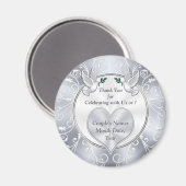 パーソナライズされた、ブライダルシャワーはBULKまたは1買を好む マグネット (正面/裏面)