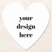 パーソナライズされた ペーパーコースター (正面)